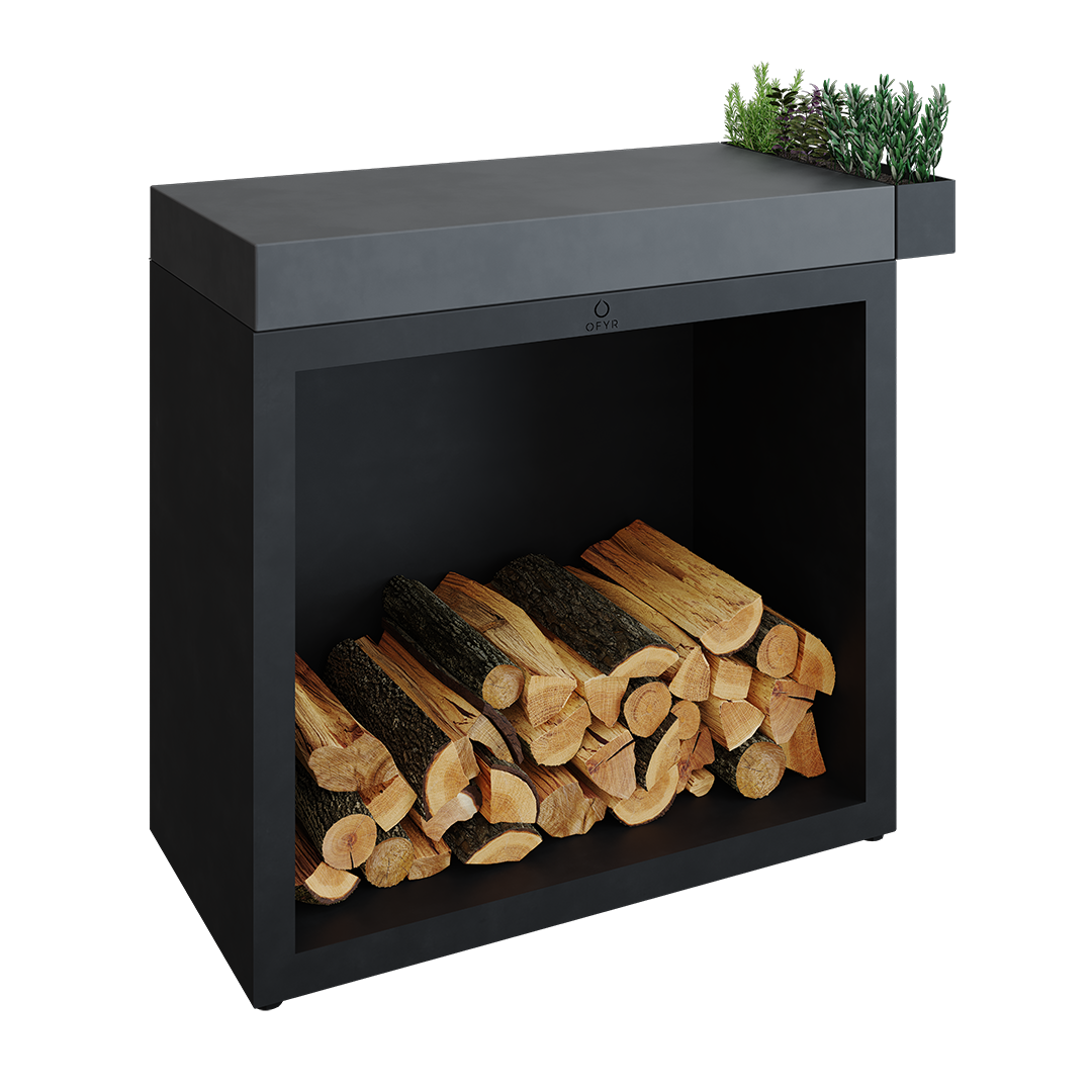 OFYR Butcher Block Storage 90 Black CD