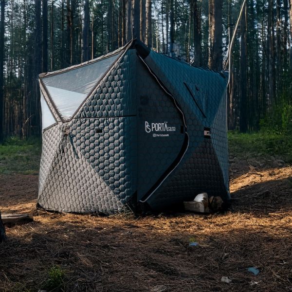 PortaSauna Hex 1,8x1,8x2,1m komplett paket