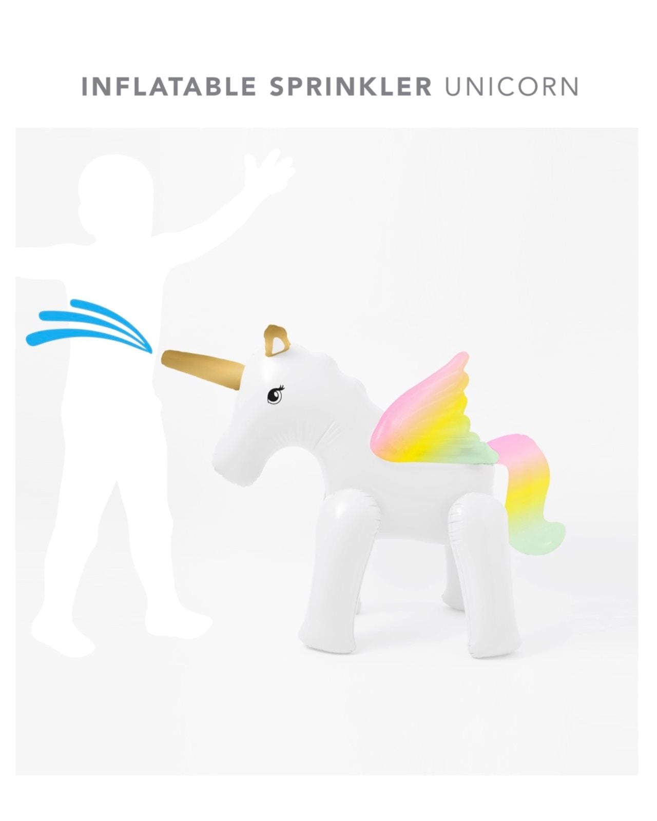 Uppblåsbar Sprinkler Mima the Unicorn Lemon Lilac