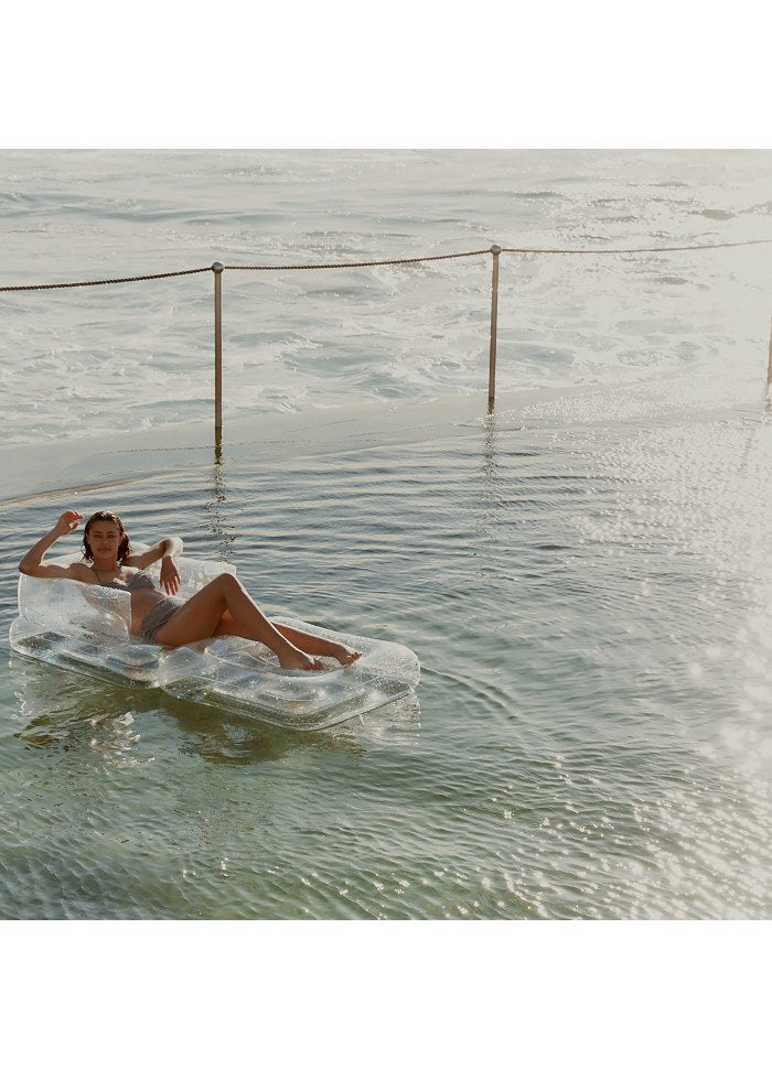 Luxe uppblåsbar Lilo Glitter