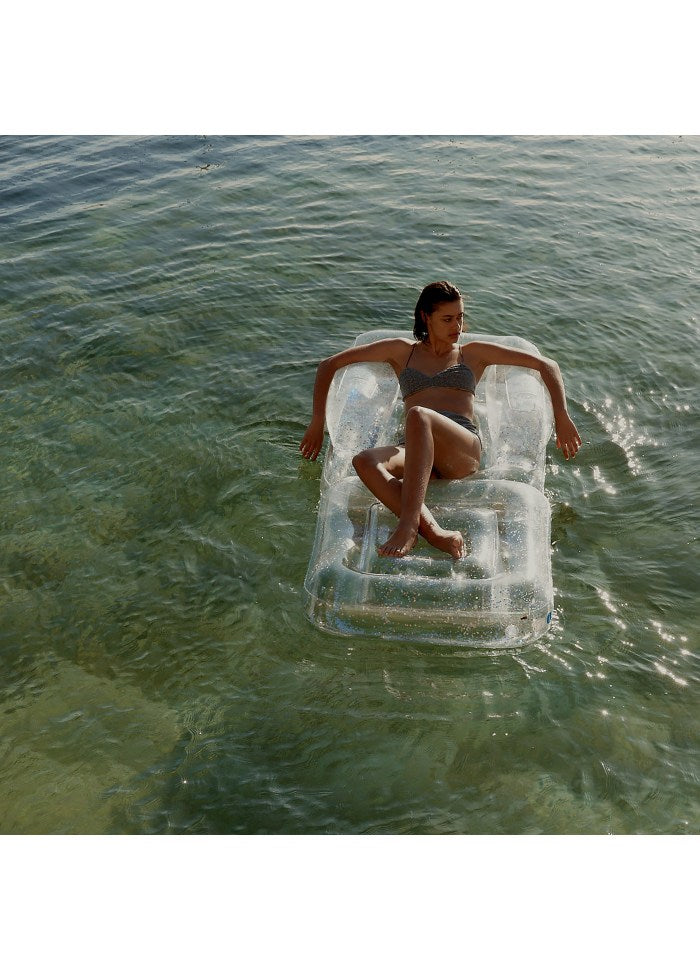 Luxe uppblåsbar Lilo Glitter