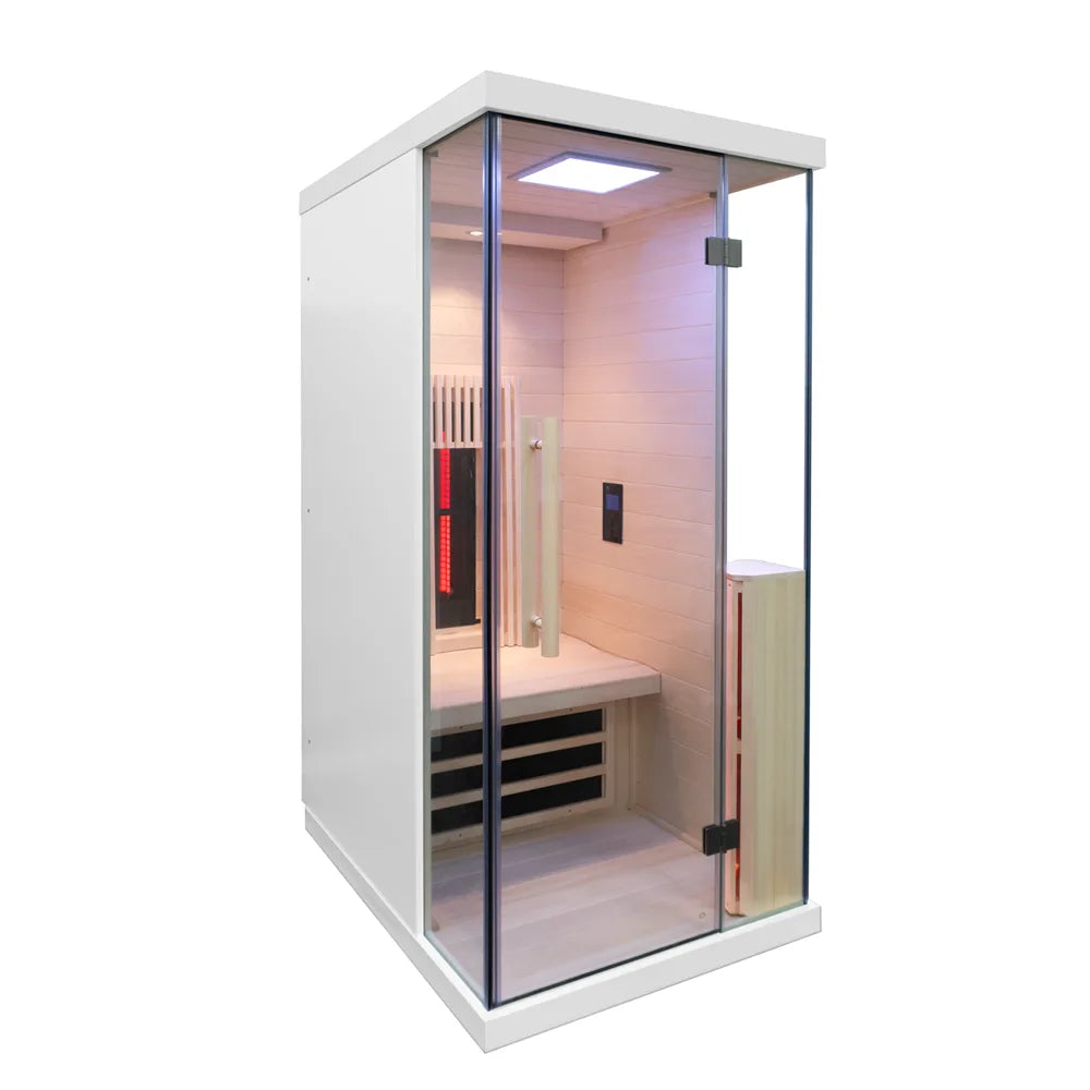 Nordic Relax 1P - White Edition – Infraröd bastu för 1 person