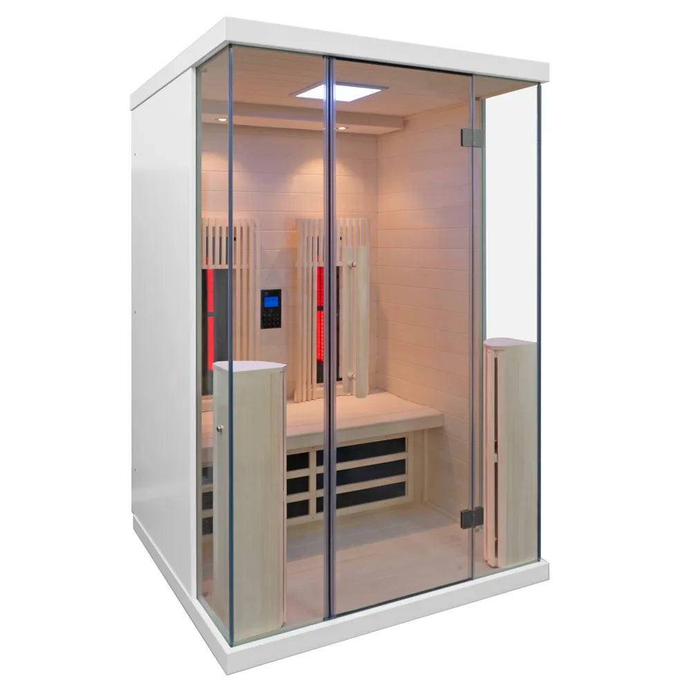 Nordic Relax 2P - White Edition – Infraröd bastu för 2 personer