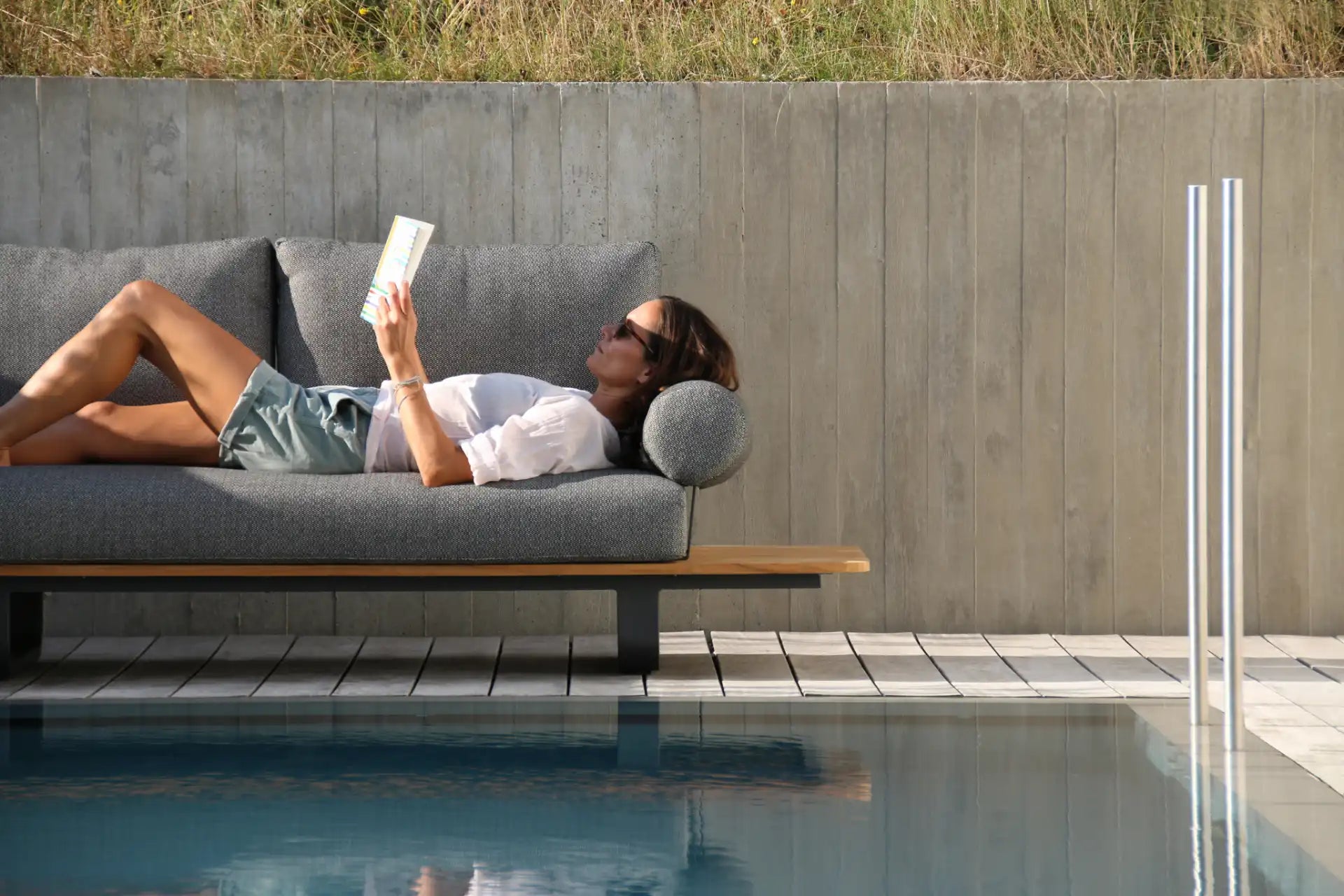 STAY Natural kombo 5-sits mörkgrå/grönt rep