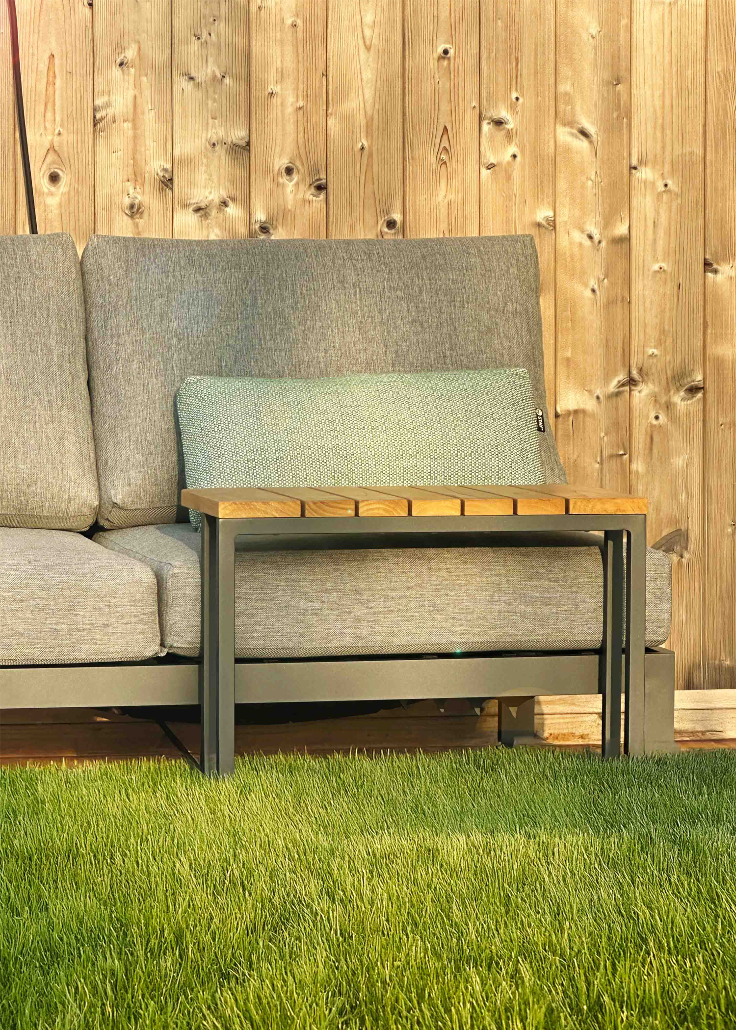 STAY U-format sidobord i teak