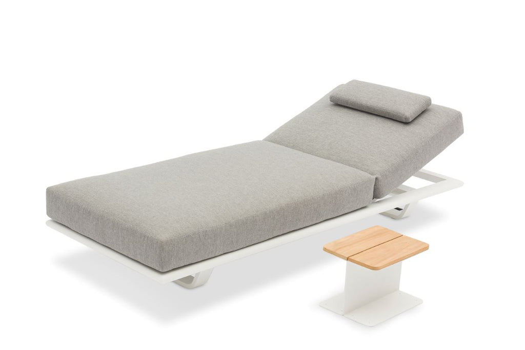 STAY FLEX Teak side table charcoal