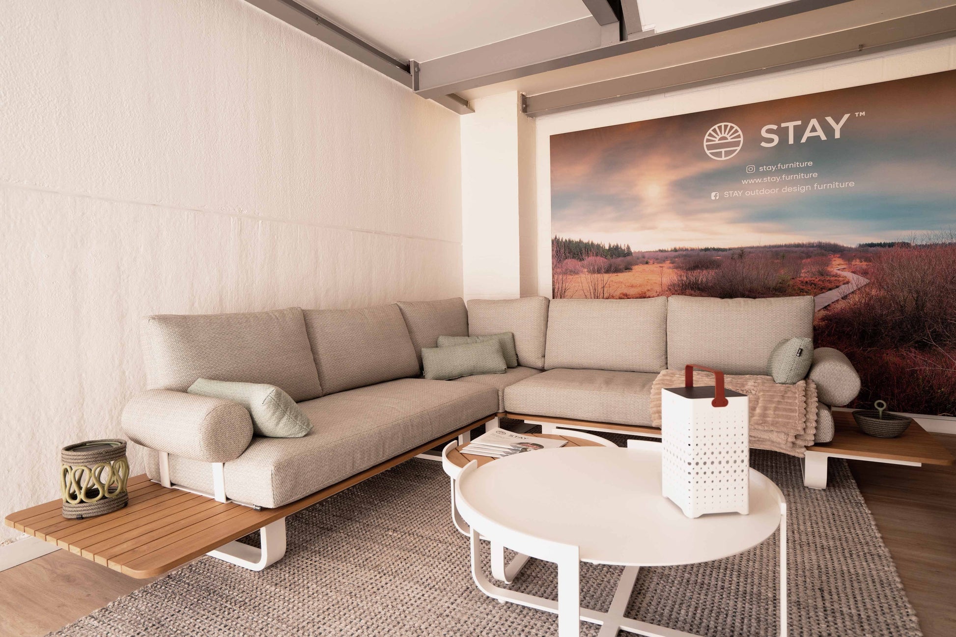 STAY Natural kombo 5-sits mörkgrå/grönt rep