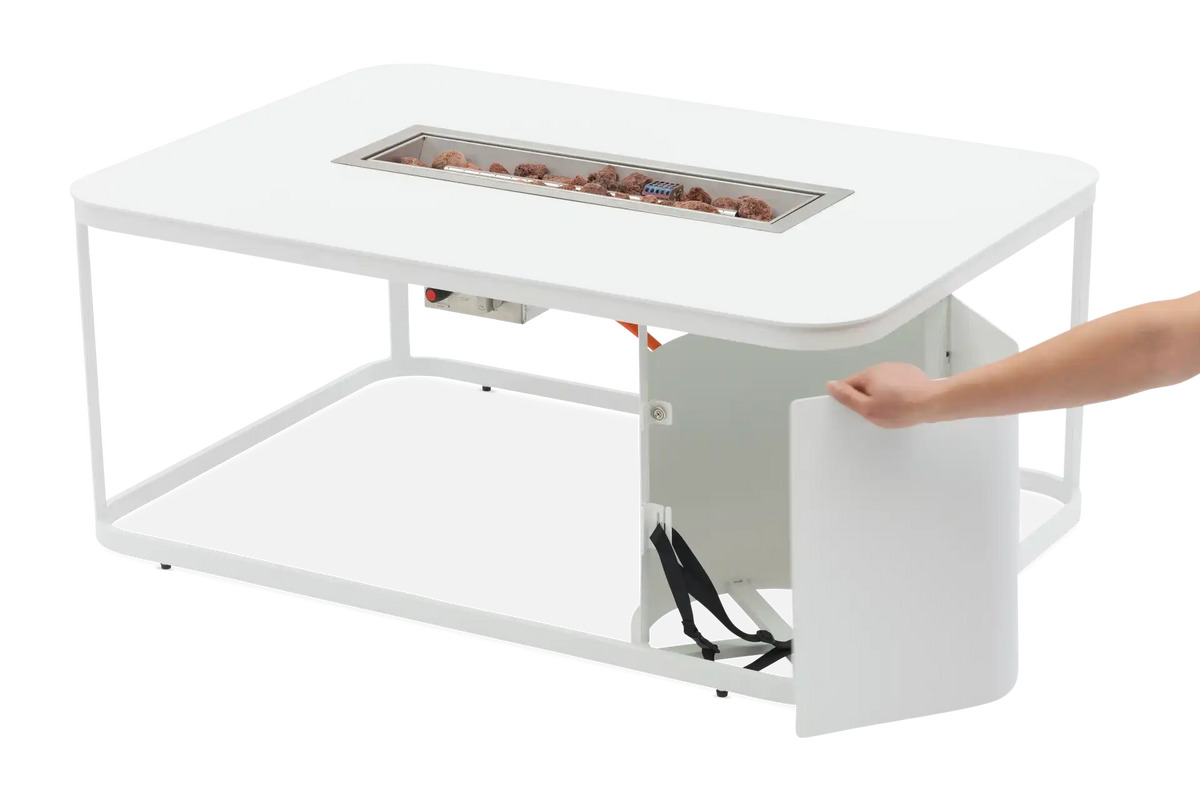 FOGO FIRE PIT rektangulärt - vit