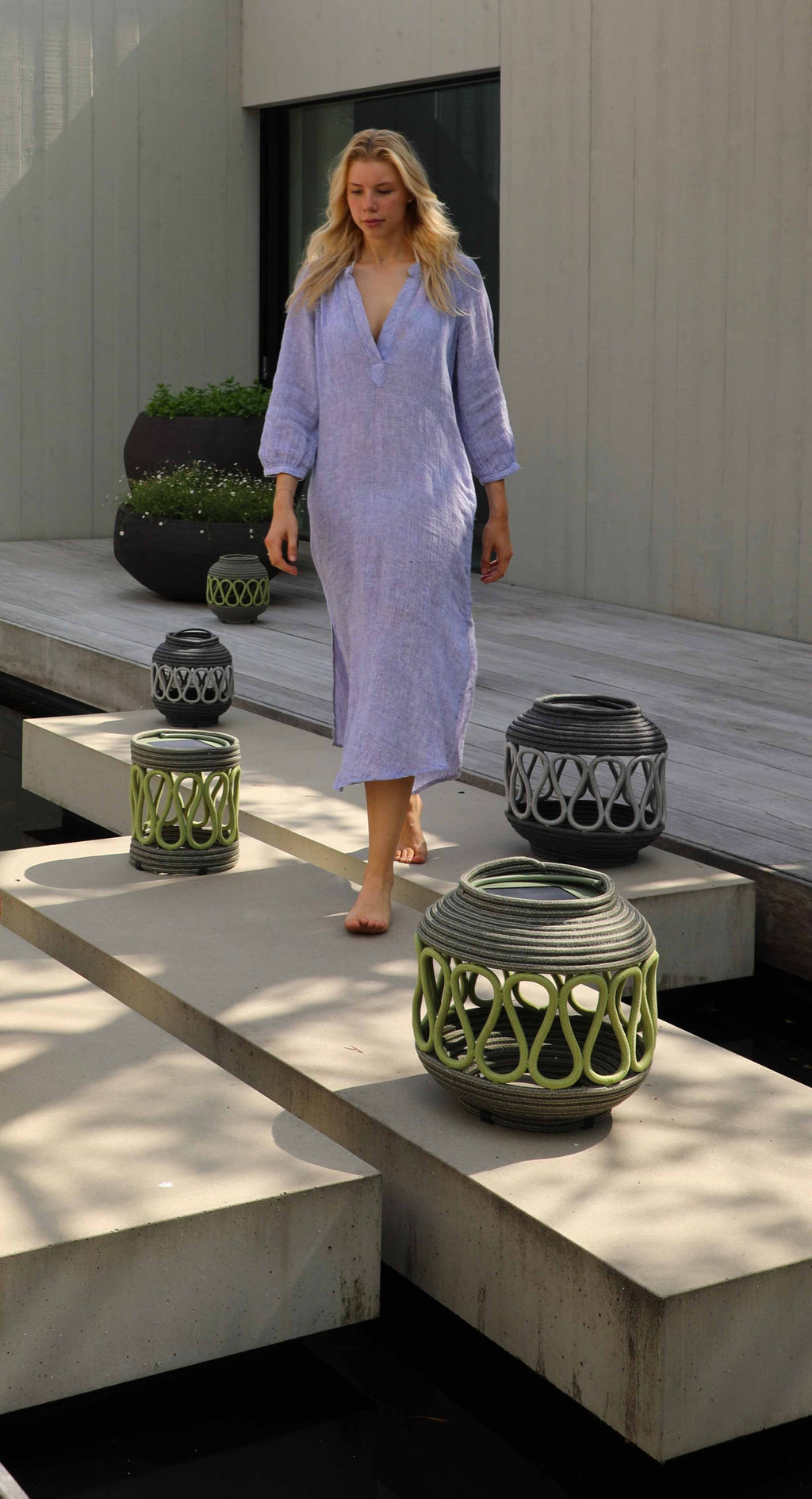 STAY Braid flätad trådlös belysning rektangulär