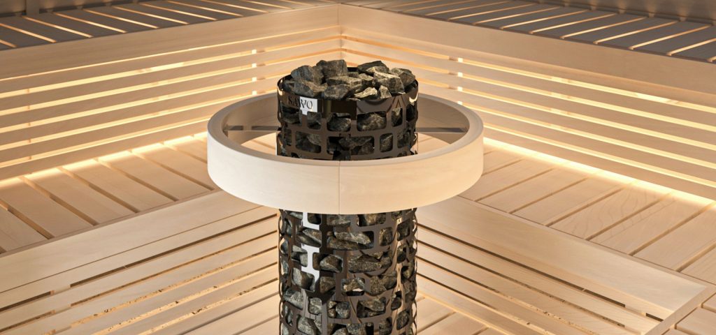 SAWO Aries 9 kW Svart med kontrollenhet