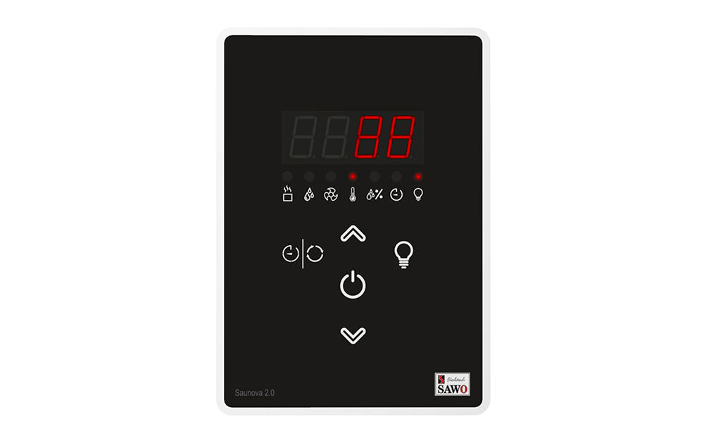 SAWO Aries 9 kW Svart med kontrollenhet