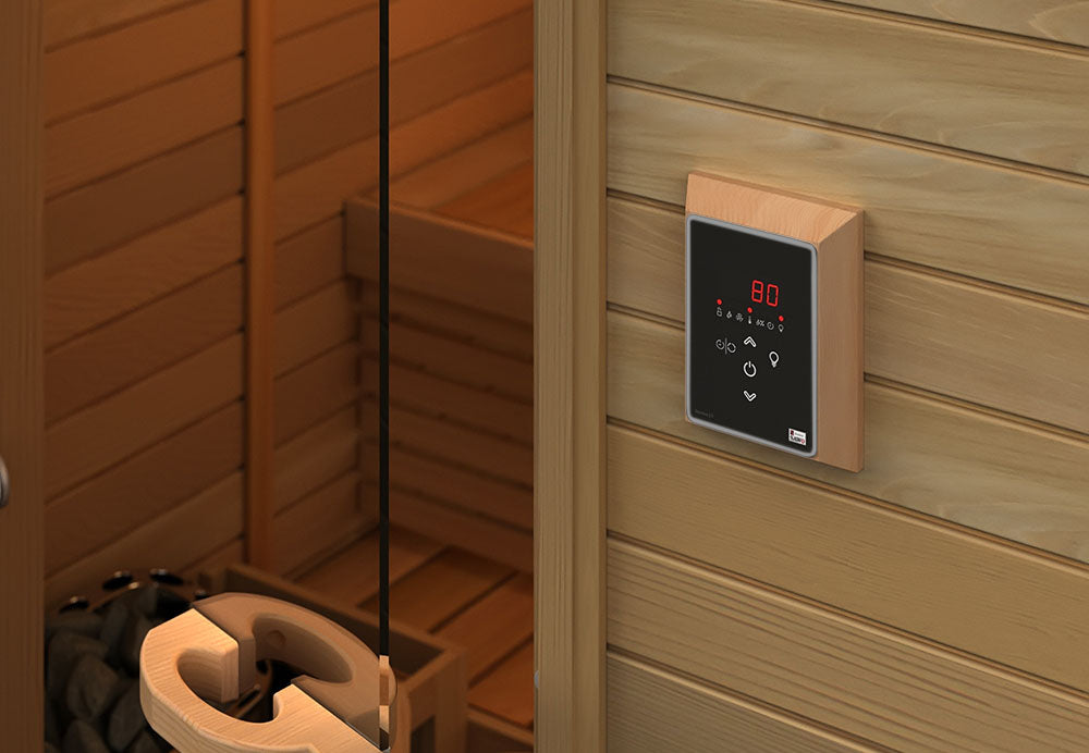 SAWO Aries 9 kW Svart med kontrollenhet