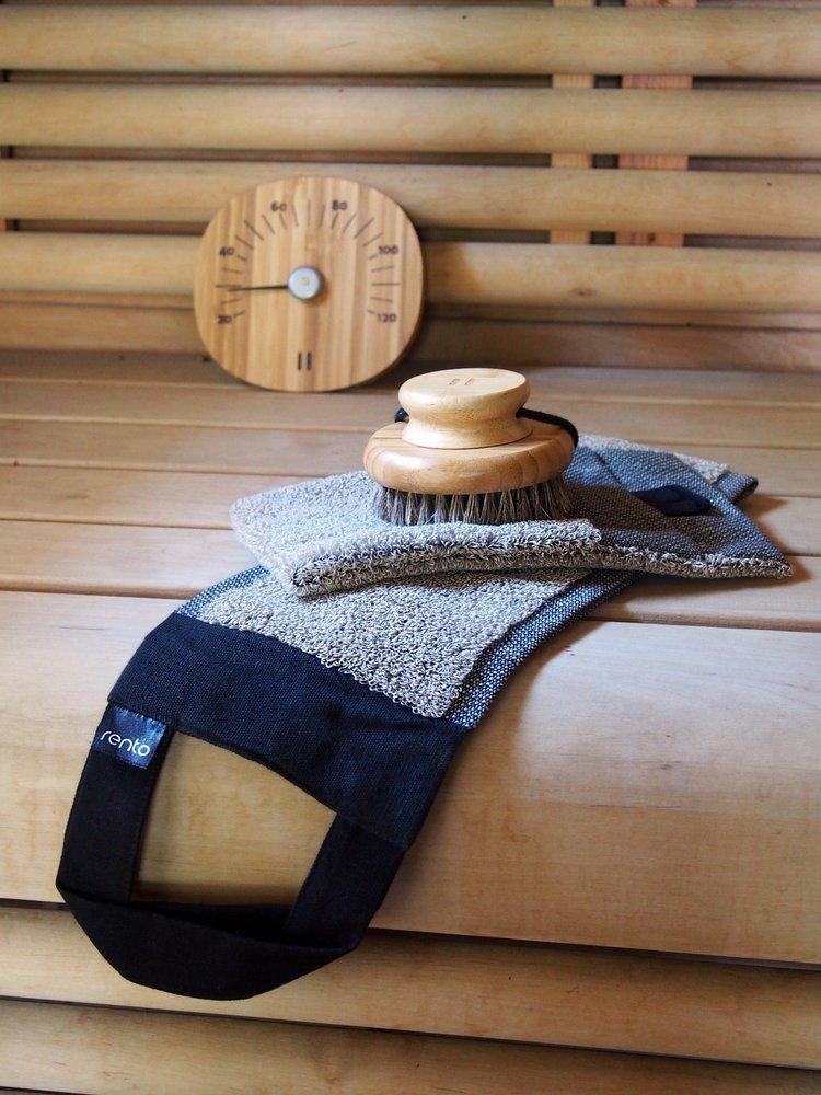 Rento bastutermometer i värmebehandlad bambu