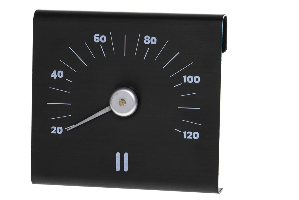 Bastutermometer i brun Aluminium