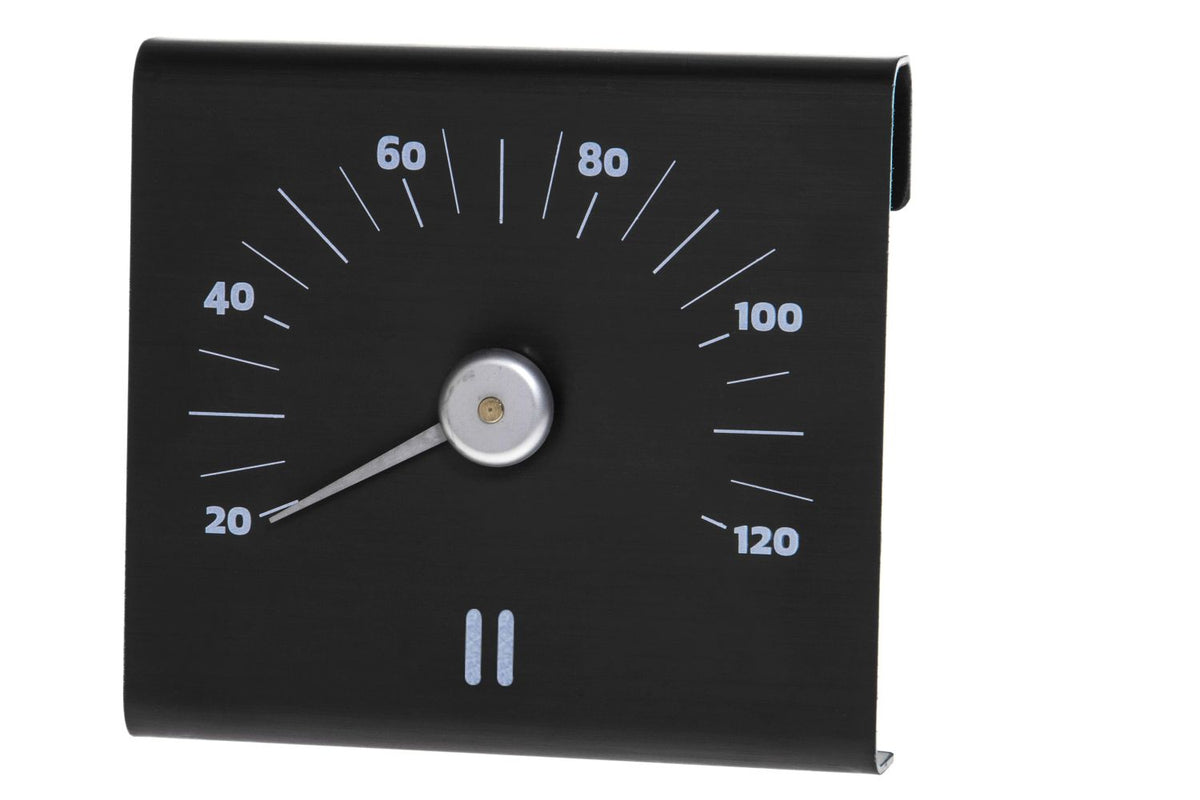 Bastutermometer i brun Aluminium