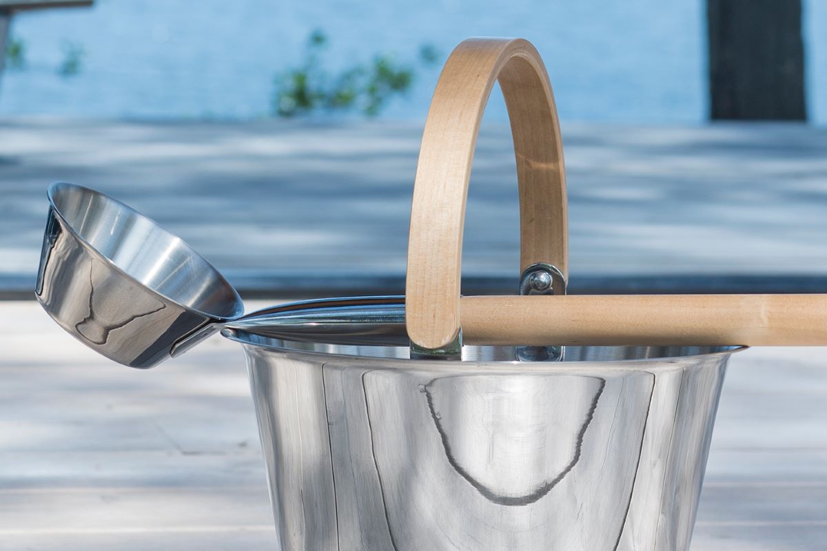 Bastuskopa i Rostfritt Stål