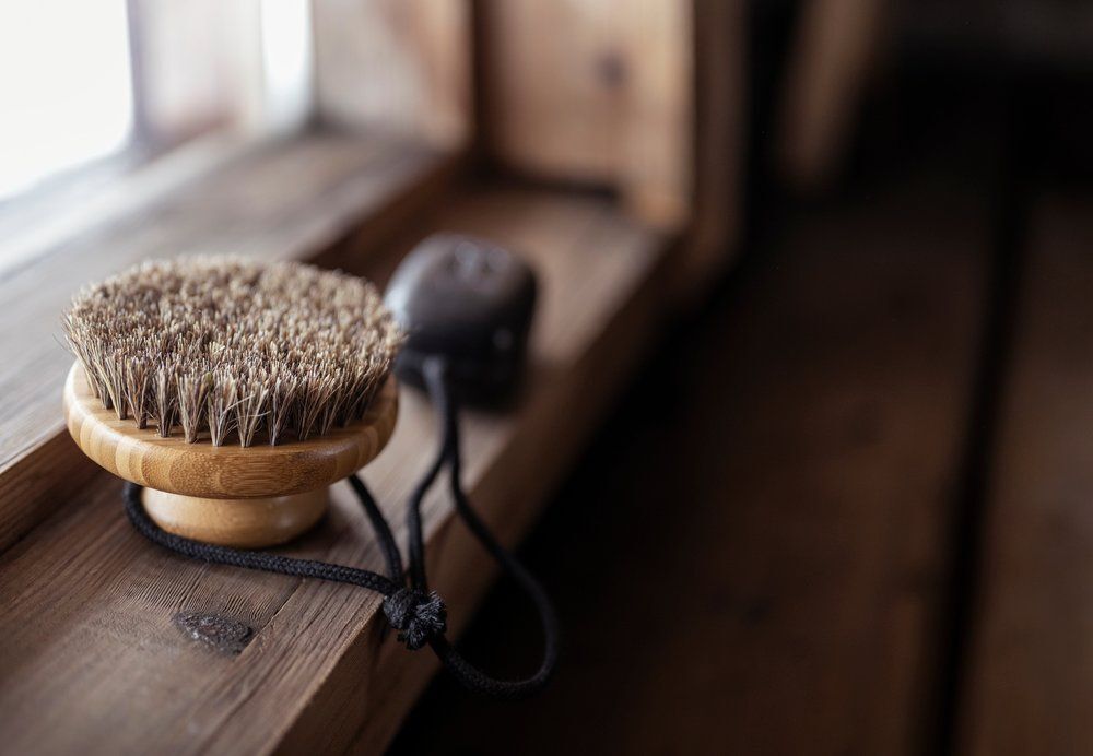 Rento Badborste / Kroppsborste Rund i bambu