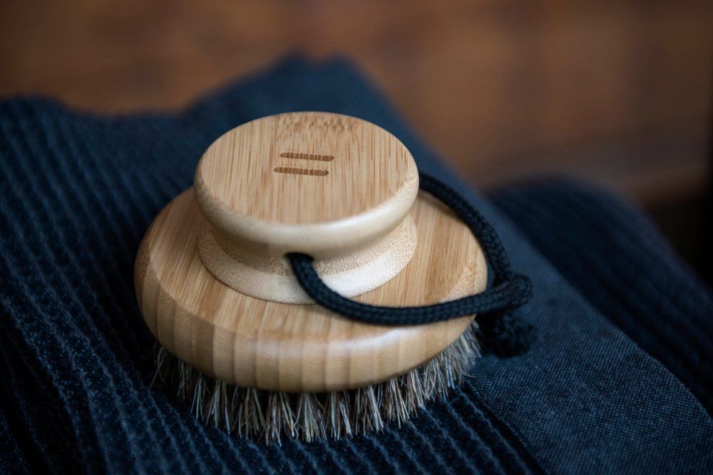 Rento Badborste / Kroppsborste Rund i bambu