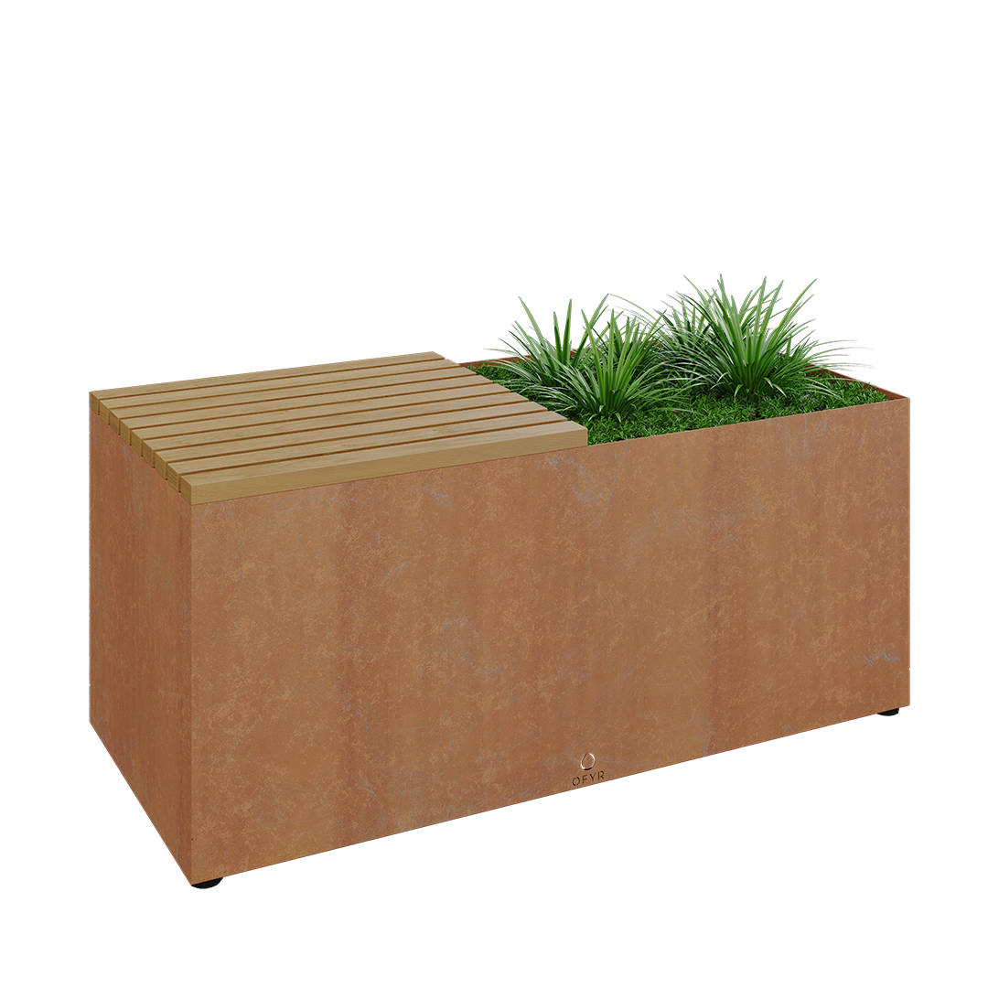 OFYR Herb Garden Bench Corten