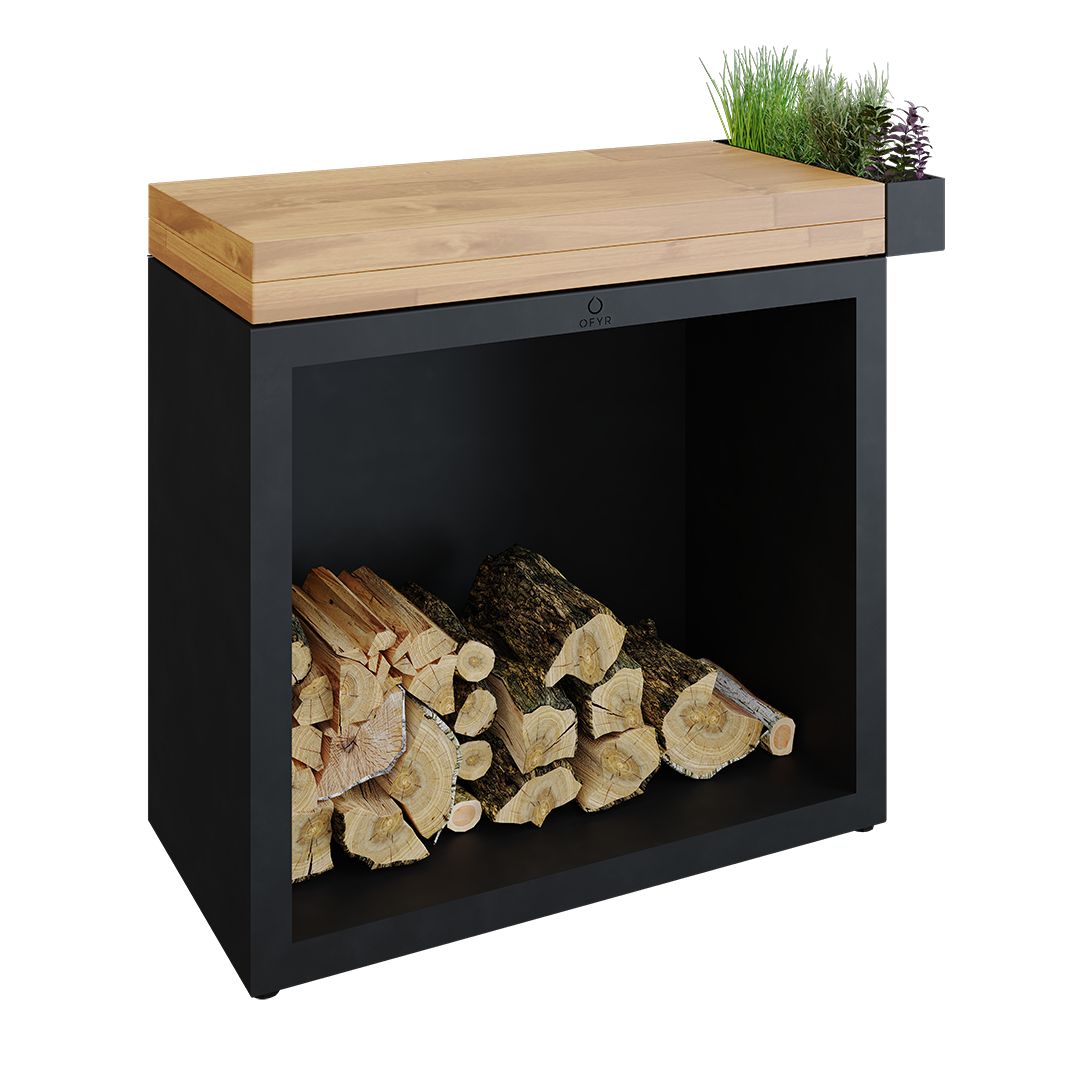 OFYR Butcher Block Storage 90 Black TW