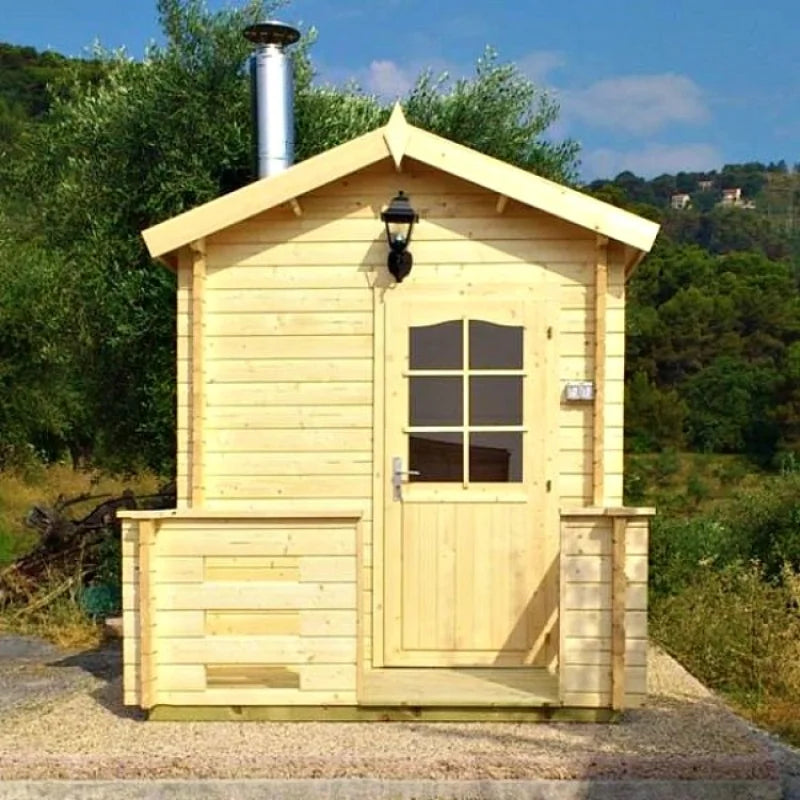 Utomhusbastu Kuikka m/Senator T9-elvärmare