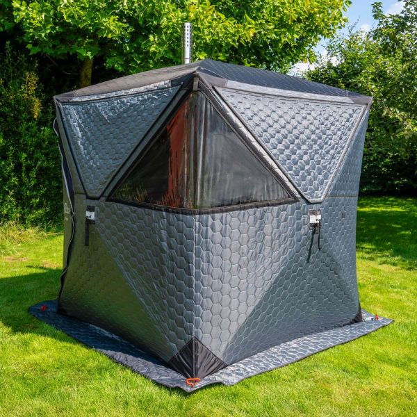 PortaSauna Hex 1,8x1,8x2,1m komplett paket