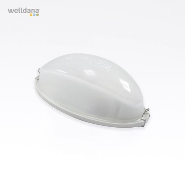 Bastulampa. 230 V. E14. max 40 W. IP54. Oval modell.