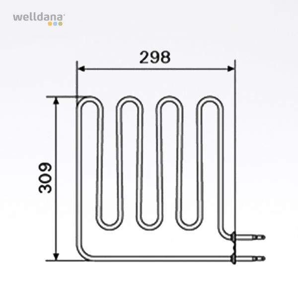 Bastu element 1750W, 230V Vega