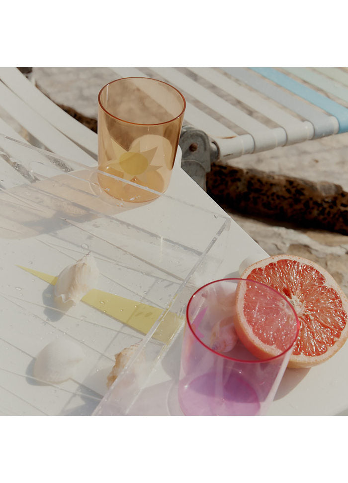 Poolside Vattenglas Rio Sun plastglas 4-pack