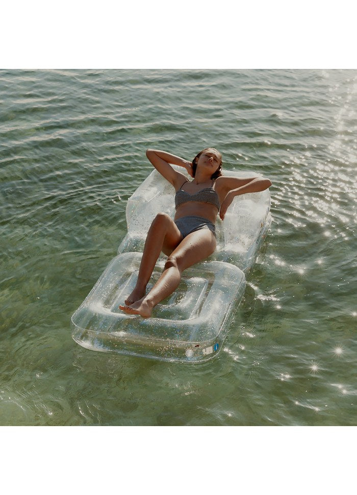 Luxe uppblåsbar Lilo Glitter