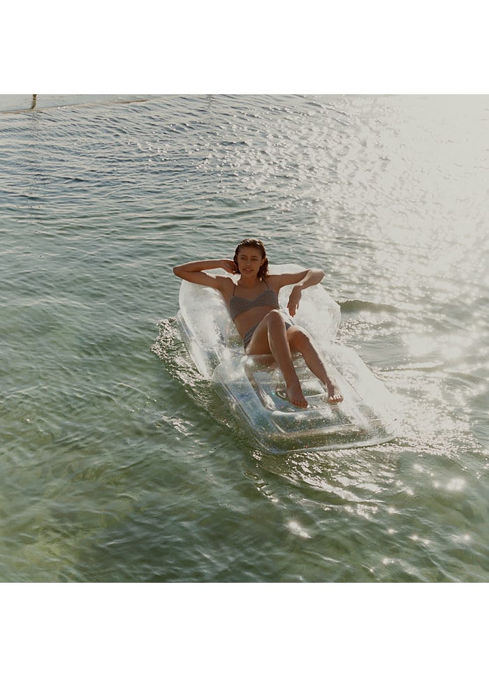 Luxe uppblåsbar Lilo Glitter