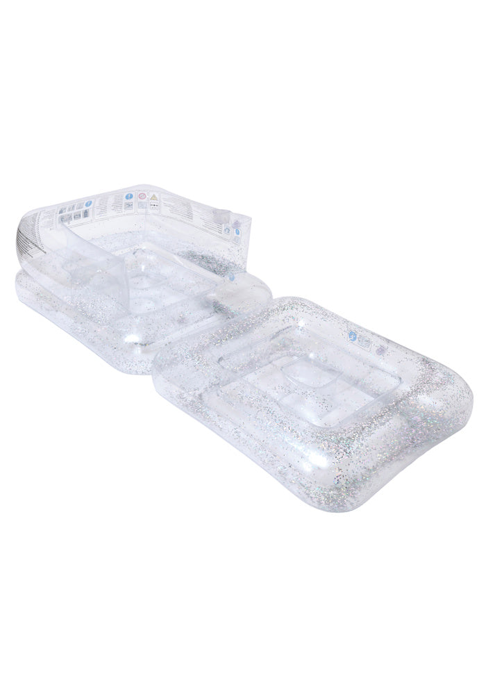 Luxe uppblåsbar Lilo Glitter