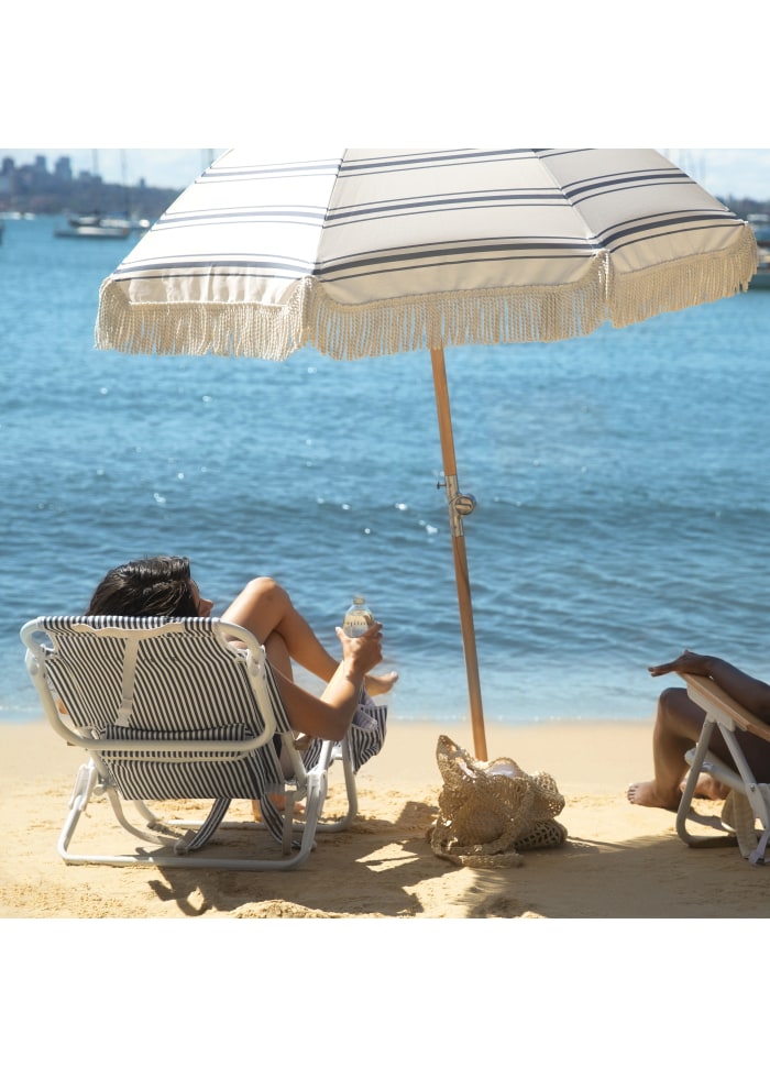 Strandparasol Luxe Coastal Blue