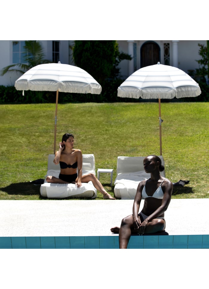 Strandparasol Luxe Coastal Blue