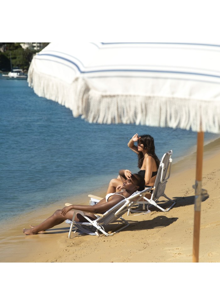 Strandparasol Luxe Coastal Blue