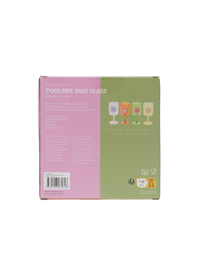 Poolside Vinglas Rio Sun 4-pack