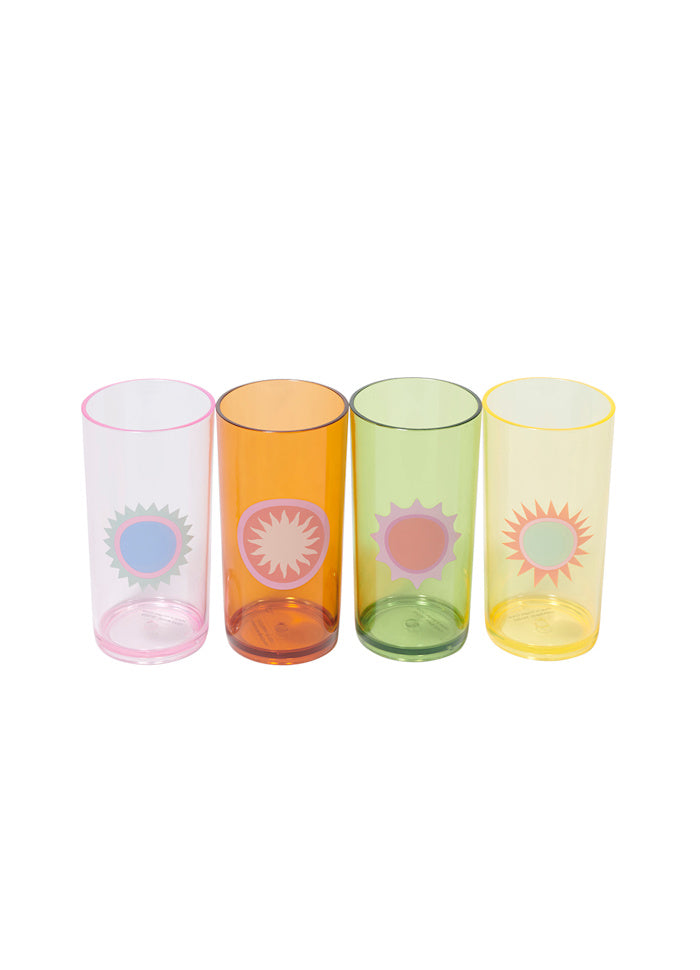 Poolside Drinkglas Rio Sun plastglas 4-pack