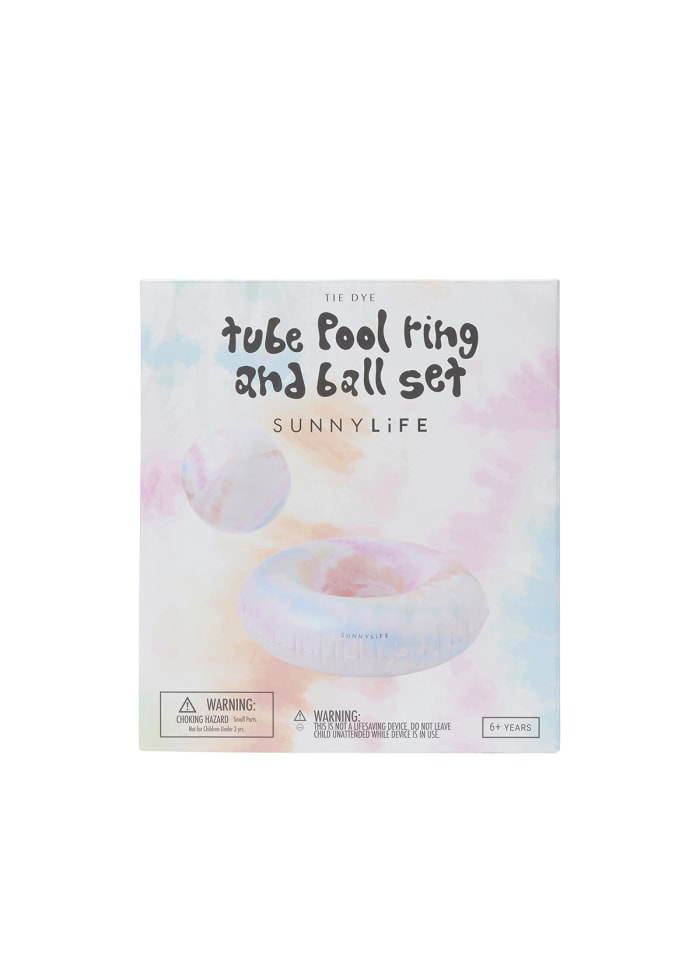 Badring och badbollset Tie Dye Multi