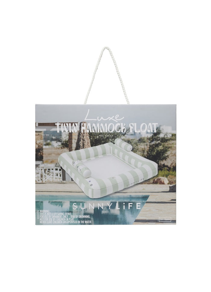 Luxe Twin Hammock Float The Vacay Soft Olive