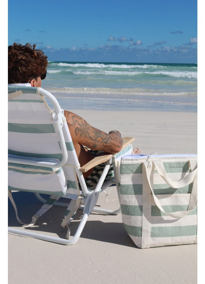 Deluxe Solstol La Palma Sage Stripe