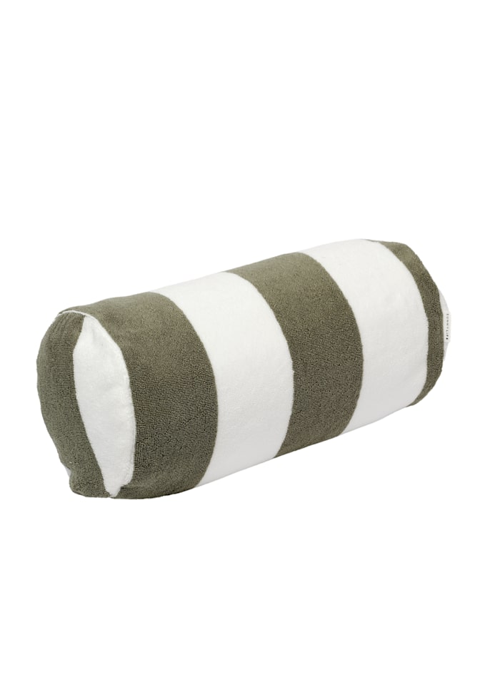 Uppblåsbar strandkudde The Vacay Olive Stripe