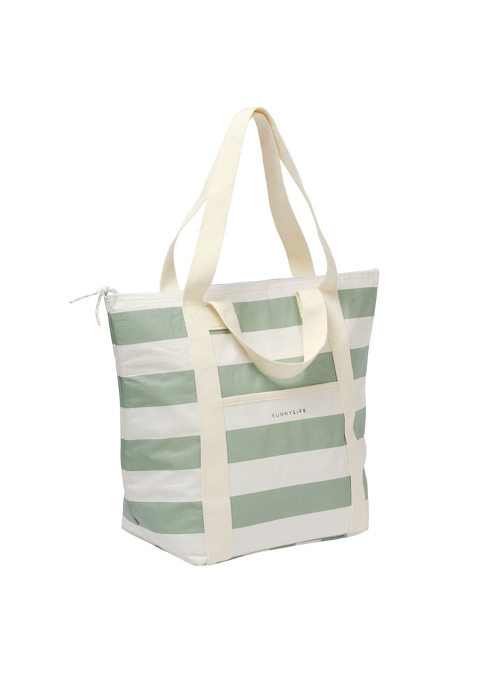 Light Kylväska Tote La Palma Sage Stripe