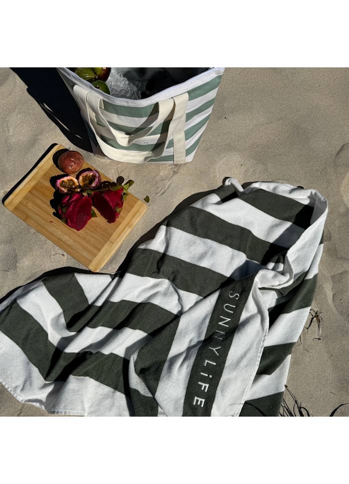 Light Kylväska Tote La Palma Sage Stripe