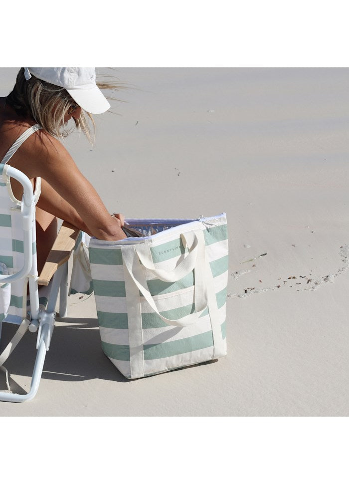 Light Kylväska Tote La Palma Sage Stripe