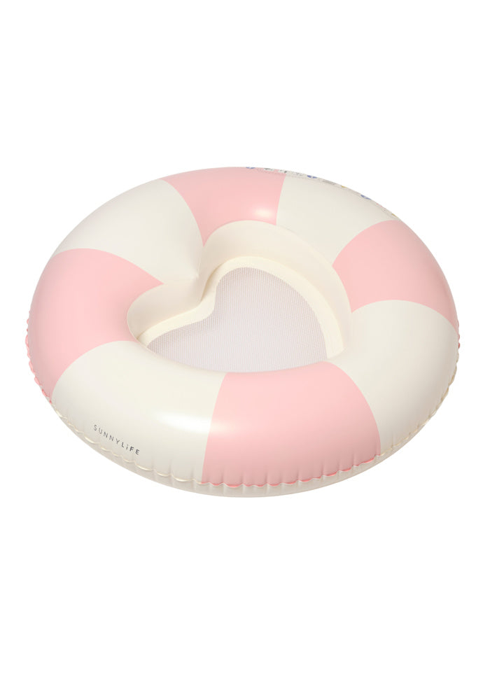 Luxe Tube Pool Ring Stole My Heart Pink Stripe