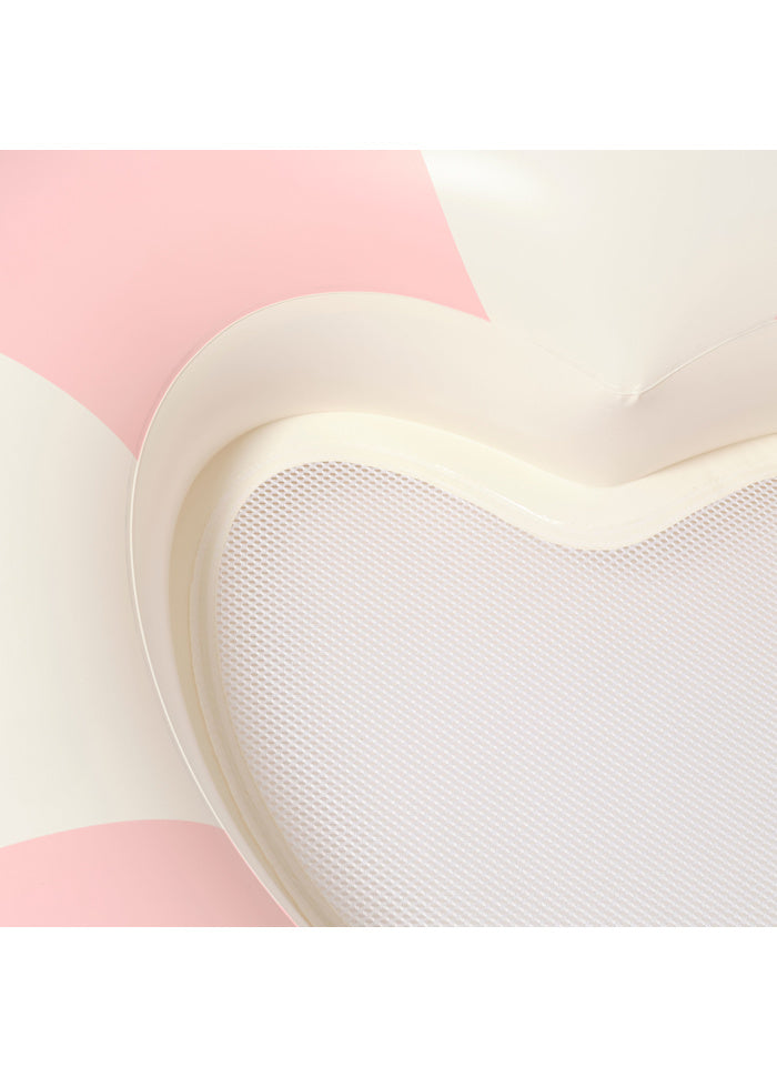 Luxe Tube Pool Ring Stole My Heart Pink Stripe