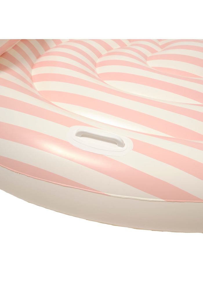 Sunnylife Stole My Heart Luftmadrass Dubbel (Pink Stripe)