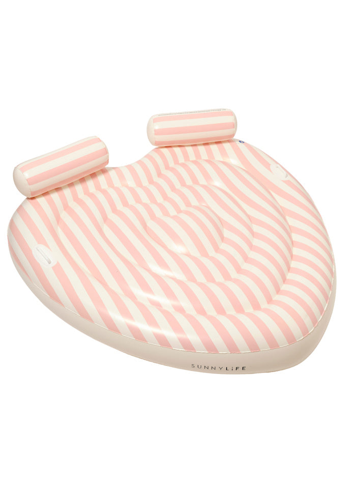 Sunnylife Stole My Heart Luftmadrass Dubbel (Pink Stripe)