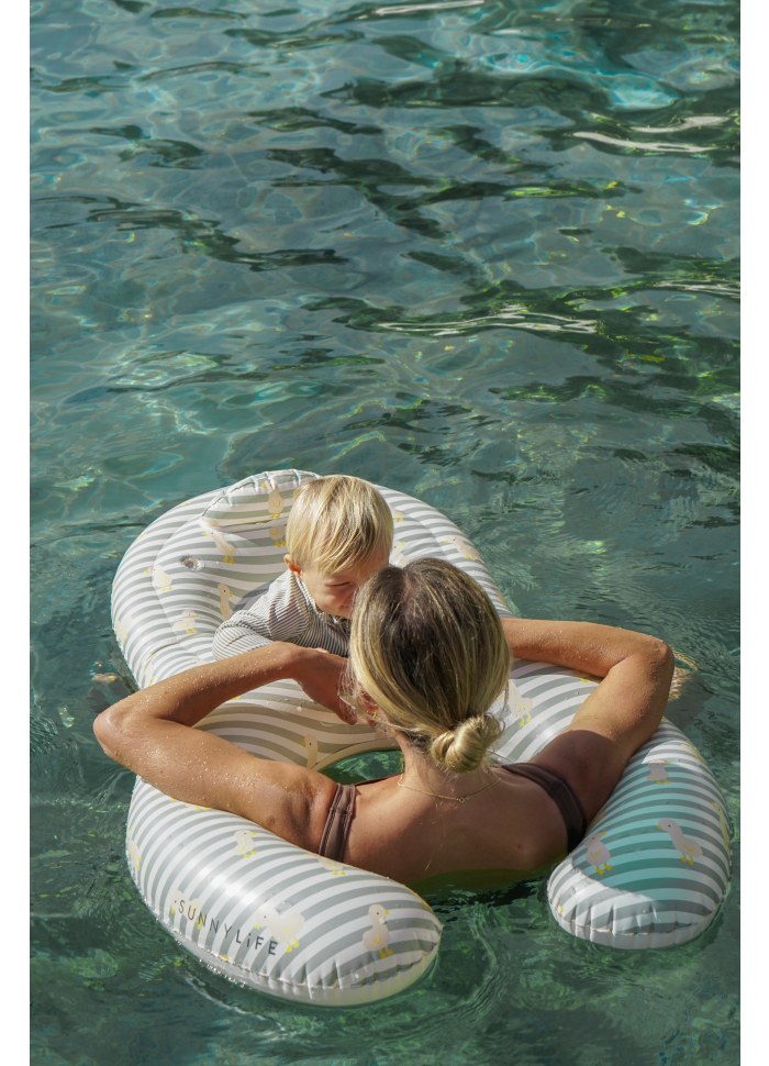 Float Together Baby Seat EU Duck Sage Stripe