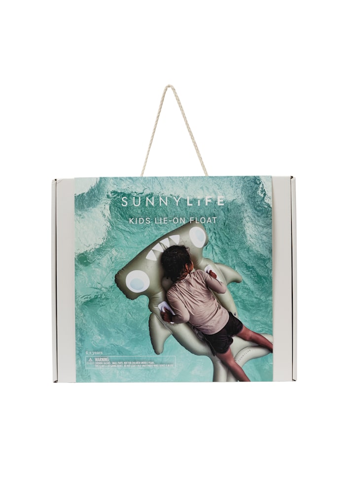 Kids Lie-On Float Salty the Shark Khaki